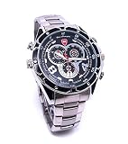 Original eyeCam spritzwassergeschützte Video und Foto Uhr FULL HD / verstecke Kamera / Hidden Camera Cam Watch waterproof mit 4 GB INTERNEM Speicher, 3 MP, Auflösung
