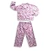 Bellepointe - Girls Long Sleeve Heart Pajamas, Pink