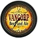 Vangorp 's Beer and Ale Black Cascading Pub Style Wall Clock