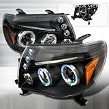 05-07 Toyota Tacoma Halo Led Projector Headlight Black