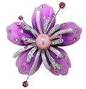 Lavender Pearlflower Pin Brooch