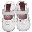 Robeez Mini Shoez Plain Jane Flat (Infant/Toddler) (Infant/Toddler),White Patent,6-9 Months (3 M US Infant)