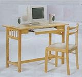 Computer Table With Two Strip Back Side Chair