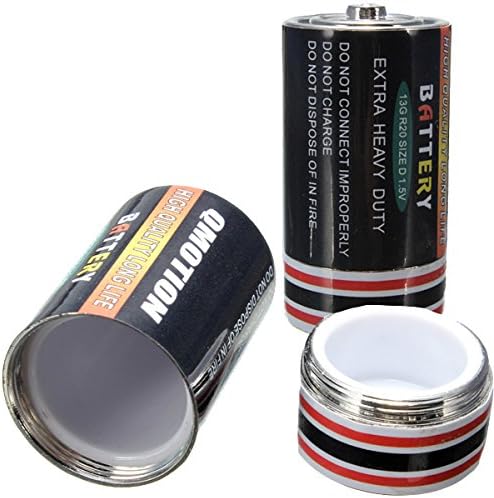 Size C Battery-Shaped Pill Holder Diversion Safe