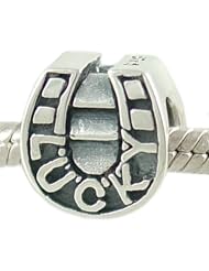 Authentic Biagi Sterling Silver Lucky Horseshoe Charm fits European Charm Bracelet