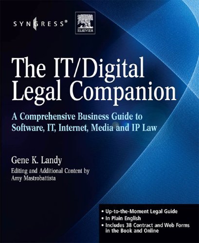 External hard drive:The IT / Digital Legal Companion: A Comprehensive Business Guide to Software, IT, Internet, Media and IP Law