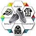 Joyshare 1 Set No Tie Lazy Silicone Rubber Elastic Shoelace,Sneaker Shoe Laces Running Shoelaces,Athletic Shoe Laces- Colorful (Black, Kids/12pcs)