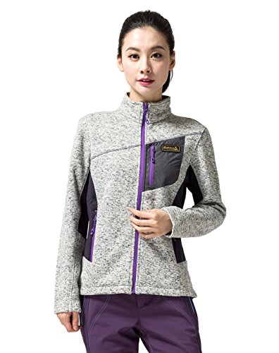 （マキノ）Makino レディース アウトドア 登山 ウエア 秋 冬 人気 おしゃれ 保温 軽量 フリース ジャケット パーカー 230-2