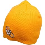 adidas Golden State Warriors Gold Basic Logo Uncuffed Knit Beanie