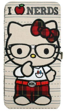 Loungefly Hello Kitty I Love Nerds Opera Metal Frame Wallet