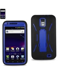 Black/blue Fashionable Perfect Silicone Case Protector Cover Hybrid Case for Samsung Galaxy S ii Skyrocket I727