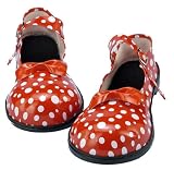 Adult Red Polka Dot Clown Shoes