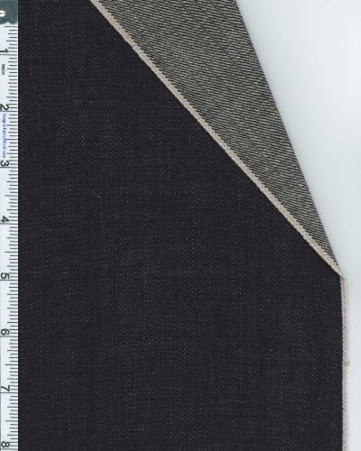Selvedge Japanese Denim Fabric By the Yard, 13-oz, Dark Indigo 1922A