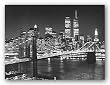 Top View Of Brooklyn Bridge by Henri Silberman 31.5"x23.5" Art Print Poster