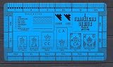 Uni-Safe Trafalgar Stamp Perforation Gauge Double Sided