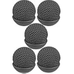 Pearstone 8101190-5 Black Metal Windscreen for Sony ECM-77 (5-Pack)