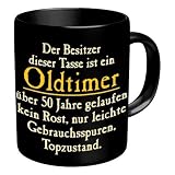 Fun Tasse mit Spruch - Oldtimer zum 50. Geburtstag - 50 Jahre
