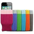 Mobilizers: Pack of 6 Stylish Soft Mobile Phone Socks For Apple iPhone 4S / 4 / 3GS / 3G / iPod Touch 2 / 3 / 4 - Colour Includes (Blue / Gray / Green / Orange / Pink / Purple)
