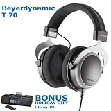 Beyerdynamic T 70 P Over-the-Ear Headphone + BONUS HOLIDAY GIFT iHome iP9 Speaker Dock with Clock Radio for iPod Touch and iPhone (Black) (Retails For $99.95) Beyerdynamic T 70 P Over-the-Ear Headphone + BONUS HOLIDAY GIFT iHome iP9 Speaker Dock with Clock Radio for iPod Touch and iPhone (Black) (Retails For $99.95)