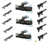 LEGO Star Wars / Little Arms Waffenset: 3 x Minigun Pathmaker (Z-6 Rotationsblaster) und 5 x Tommy Gun (Maschinenpistole) sowie 5 x Rifle für Clone Trooper + transneongelbfarbenen Stern - Insgesamt 13 TOP Waffen für Ihre Sammlung