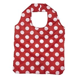 Kitchen Craft A Bag For Good Shopping Bag - White Polka Dots on Red Bag