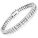 C.Z. Rolex (.925) Sterling Silver Bracelet