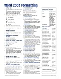 Microsoft Word 2003 Formatting (Intermediate) Quick Reference Guide (Cheat Sheet of Instructions, Tips & Shortcuts - Laminated)