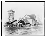 Historic Print (L): [The Baltimore and Ohio Railroad Station at New Jersey Avenue and C St., N.W., Washingto