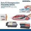 Travel Compression Bags x 2 Packing Clear Travelon Travel Roll Up Storage SAVE !