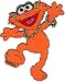 Sesame Street Cartoon Patch - 5.25 Happy Dancing Zoe