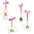 Gingerbread Kisses Star Shaped Cookie Cutter Christmas Ornament