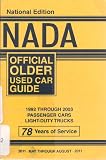 NADA National Edition Official Older Used Car Guide (1992 Through 2003 Passenger Cars, Light-Duty Trucks, May-August 2011) (NADA Appraisal Guides) NADA National Edition Official Older Used Car Guide (1992 Through 2003 Passenger Cars, Light-Duty Trucks, May-August 2011) (NADA Appraisal Guides)