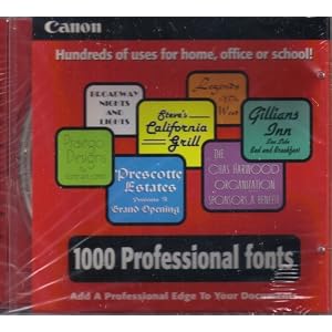 1000 Professional Fonts by