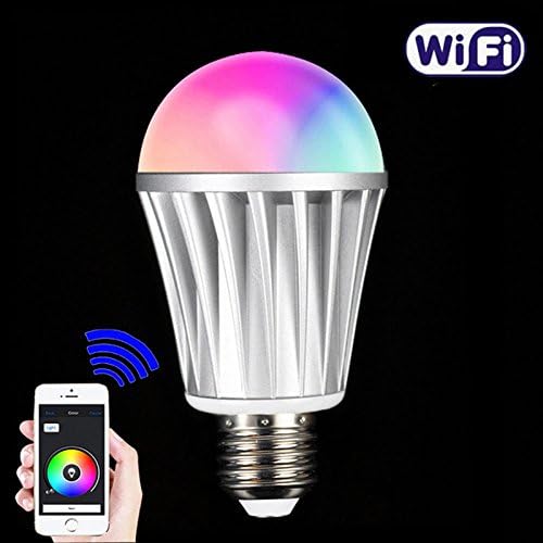 Wireless wifi Controlled Smart LED Bulb 7W E27 RGBW Magic Light