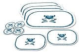 Corelle  Blue Hearts 10-Piece Tabletop Placemat/Hot pad Set