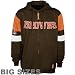 Cleveland Browns Brown Big Sizes End Around Hoody Sweatshirt