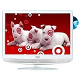 Haier HLC19RW 19-Inch Widescreen LCD HDTV with Built-In DVD Player (White)