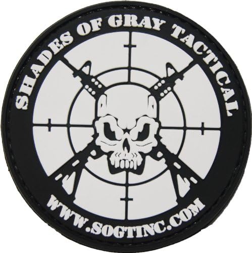 Shades of Gray Tactical Rubber Velcro Morale Patch