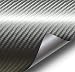 VViViD Meteorite Dark Grey True R Carbon Fiber Vinyl Wrap Roll with Air Release Technology (10ft x 5ft)