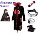 Sunkee Naruto Itachi Akasuna no Sasori cosplay costume set (Akatsuki Cloak + Naruto Akasuna no Sasor