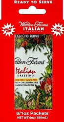 Walden Farms Italian Salad Dressing Packets - Six 1 oz. packets per box