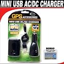 Mini USB AC/DC Charger For The Garmin StreetPilot 7200, 7500, C320, C330, C340, C510, C530, C550, C580 Zumo 450, 550 GPS Ssytems