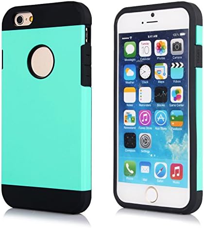 iPhone 6/6s Case - Perfect for Apple Phone - **New**[Tropical Blue/Turquoise] Protective case - TPU inner w/tough Hybrid cover - Best Protection Bumper w/ Hard shell. For girls and guys - Looking For a Bargain? Look No Further! Fully Guaranteed