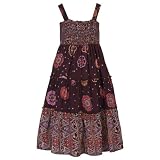 Girls' Xhilaration Sleeveless Jersey Dress - Brown Print