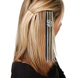 MLB San Diego Padres Ladies Navy Blue-Gold Sports Extension Hair Clips