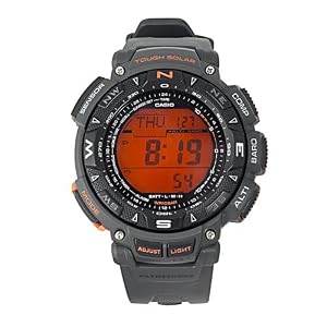 Casio Men's PAG240-8 Pathfinder Amazon Exclusive Triple Sensor Tough Solar Digital Watch