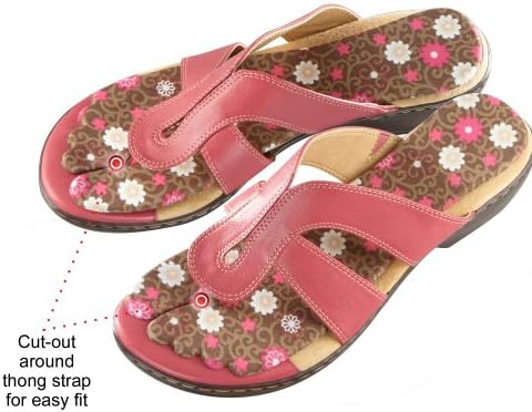 FlopTopz Thong Sandal Women's Full Length Insoles, Black, Womens 5-7.5