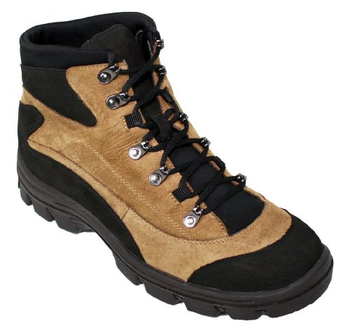 TOTO - 8B0315 - 3 Inches Taller - Height Increasing Elevator Shoes (Light Brown Nubuck Hiking Boots)