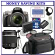 Sony Alpha A330L 10.2 MP Digital SLR Camera with 18-55mm Lens (DSLR-A330) + Sony 55-200mm f/4-5.6 SAM DT Telephoto Zoom Lens + Sony alpha DSLR Soft Carrying Case + (4) Four Multicoat Filter Kit + Extra Sony InfoLithium&reg; Battery + Willoughbys 8GB SD SDHC Starter Pack