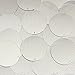 Sequin Round 30mm Yellow Silver Pinstripe Pattern Metallic Couture Paillettes